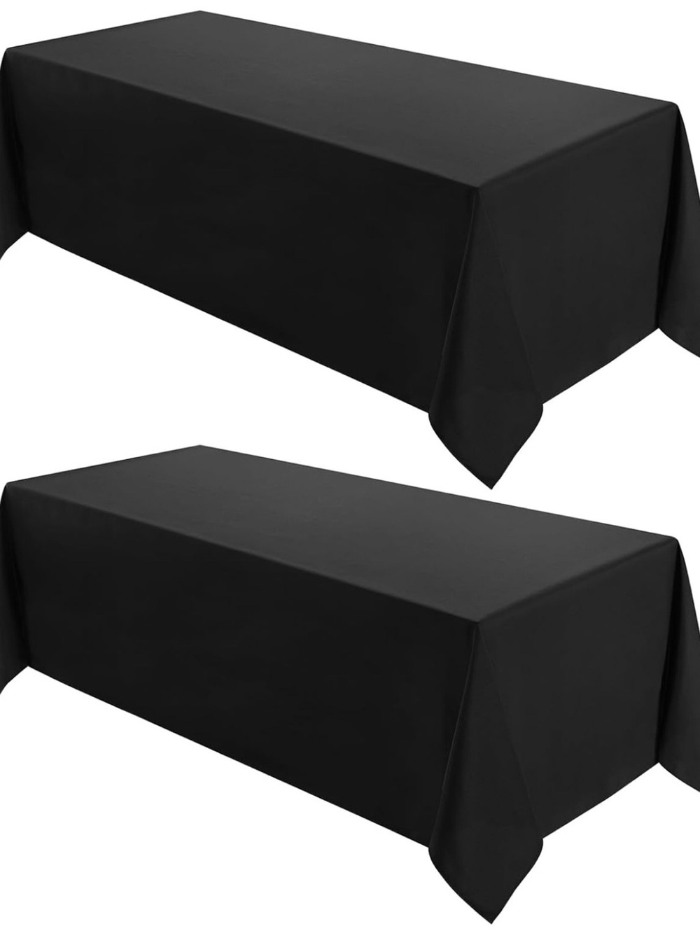 Black Polyester Tablecloth - Classic Solid Color Table Cover